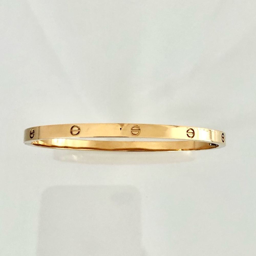 Gold Screw Bracelet Small Model - Picture 9 of 10